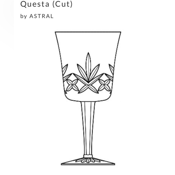 'ASTRAL Questa' Popular founded by Waterford Crystal Wine Glasses Set of 4 - Picture 5 of 10